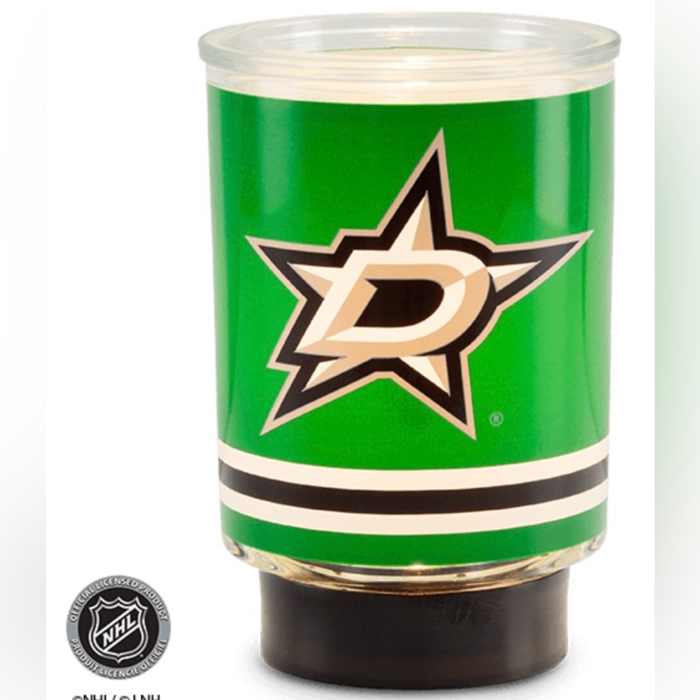 NHL Dallas Stars Green and Black Scentsy  Candle Holder New